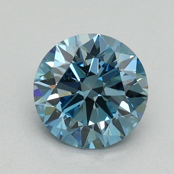 1.02 Ct. Fancy Vivid Blue Round Lab Grown Diamond