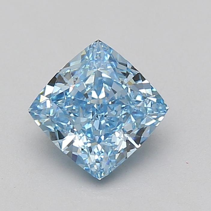 1.57 Ct. Fancy Vivid Blue Cushion Lab Grown Diamond
