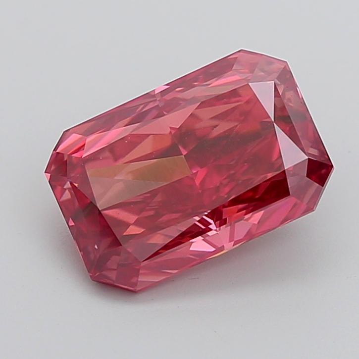 4.52 Ct. Fancy Vivid Pink Radiant Lab Grown Diamond
