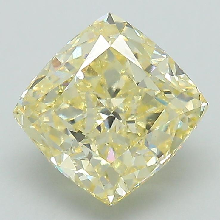 2.70 Ct. Fancy Yellow Cushion Lab Grown Diamond
