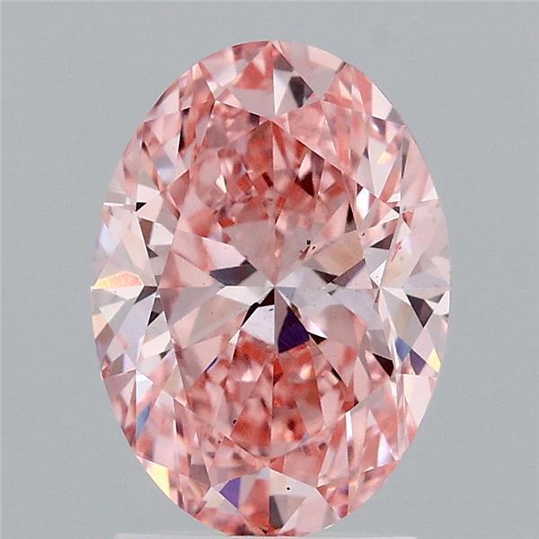 2.02 Ct. Fancy Vivid Pink Oval Lab Grown Diamond