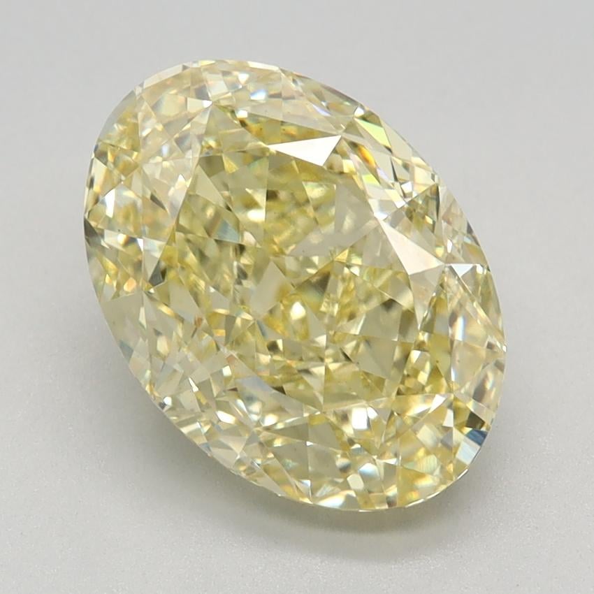 3.12 Ct. Fancy Intense Yellow Oval Lab Grown Diamond