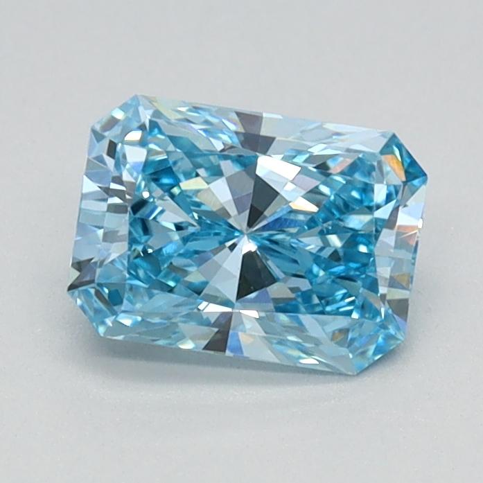 0.71 Ct. Fancy Vivid Blue Radiant Lab Grown Diamond
