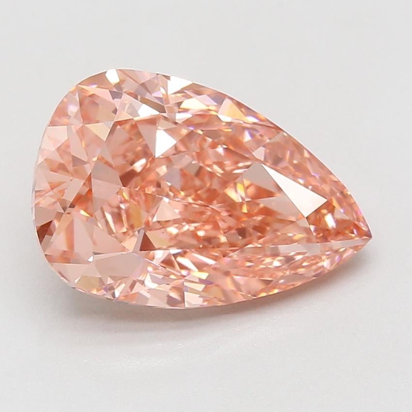5.54 Ct. Fancy Vivid Pink Pear Lab Grown Diamond