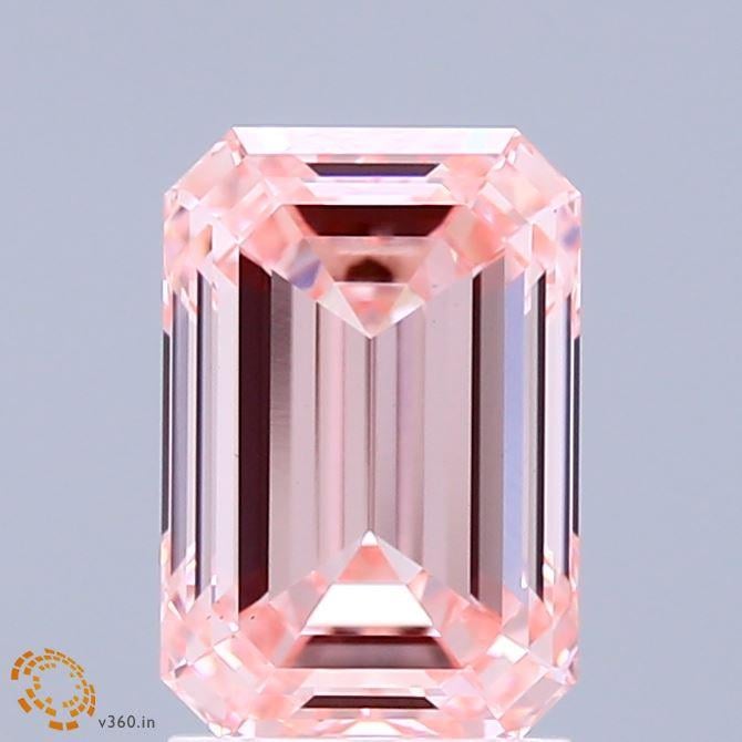 2.32 Ct. Fancy Intense Pink Emerald Lab Grown Diamond