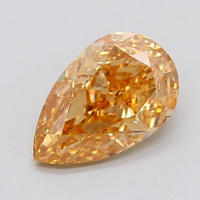 2.02 Ct. Fancy Intense Yellow Orange Pear Lab Grown Diamond