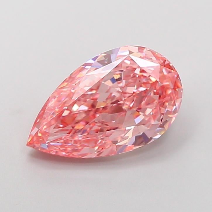 3.76 Ct. Fancy Vivid Pink Pear Lab Grown Diamond