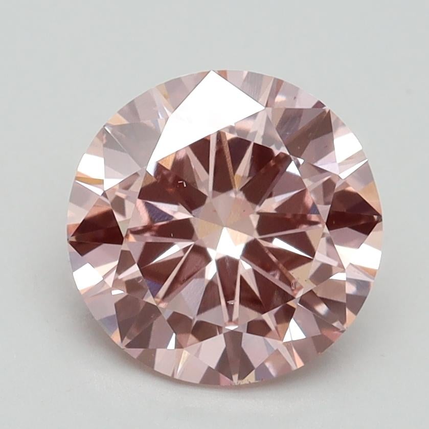 2.00 Ct. Fancy Intense Pink Round Lab Grown Diamond