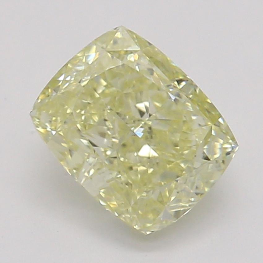 0.52 Ct. Fancy Light Yellow Cushion Diamond