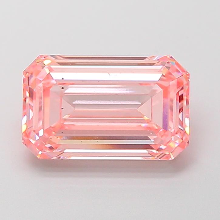 4.07 Ct. Fancy Vivid Pink Emerald Lab Grown Diamond