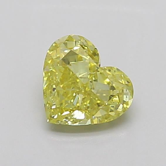 0.94 Ct. Fancy Intense Yellow Heart Lab Grown Diamond