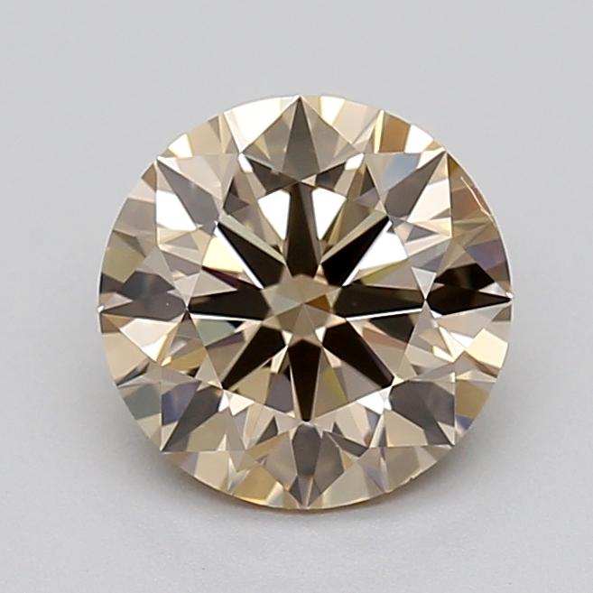 1.54 Ct. Light  Brown Round Lab Grown Diamond