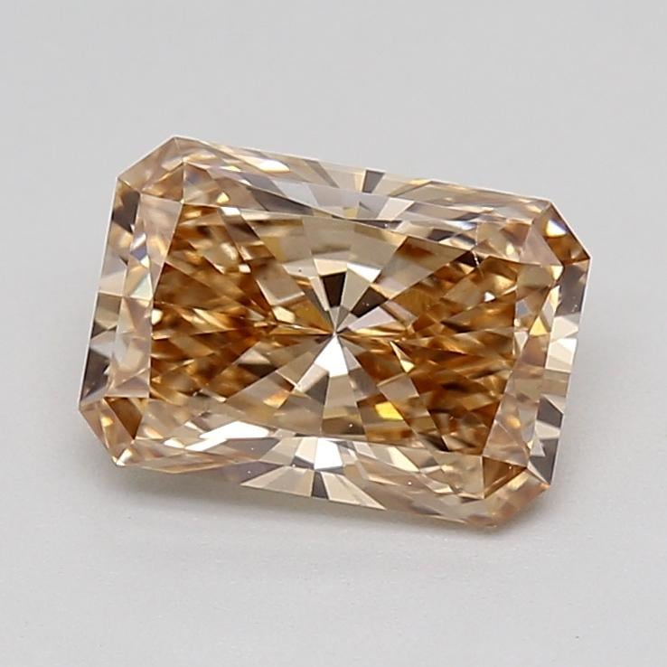 1.08 Ct. Light Yellowish Brown Radiant Lab Grown Diamond