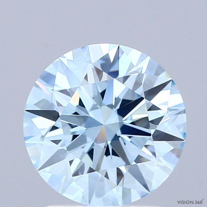 2.01 Ct. Fancy Blue Round Lab Grown Diamond