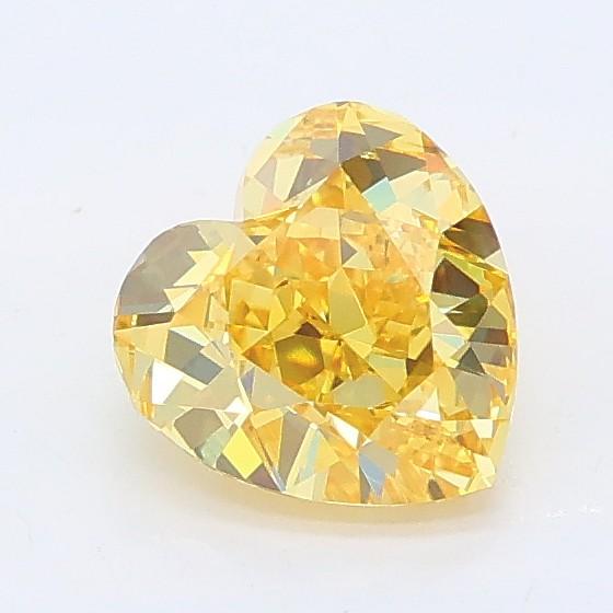 1.01 Ct. Fancy Intense Yellow Heart Lab Grown Diamond