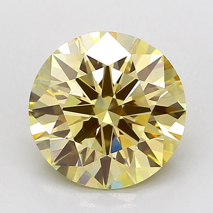 2.53 Ct. Fancy Light  Yellow Round Lab Grown Diamond