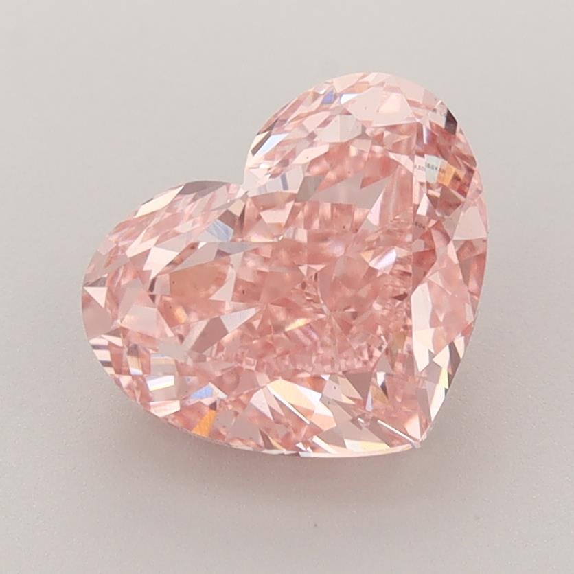 2.53 Ct. Fancy Vivid Pink Heart Lab Grown Diamond