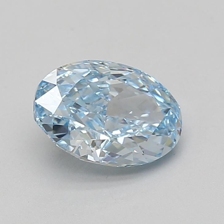 1.56 Ct. Fancy Vivid Blue Oval Lab Grown Diamond