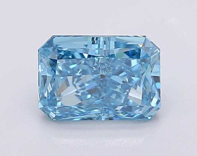 1.07 Ct. Fancy Vivid Blue Radiant Lab Grown Diamond