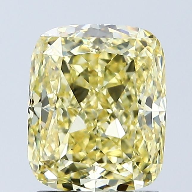 2.02 Ct. Fancy Intense Yellow Cushion Lab Grown Diamond