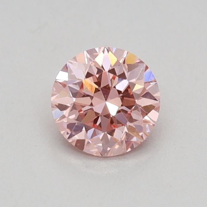 0.33 Ct. Fancy Vivid Pink Round Lab Grown Diamond