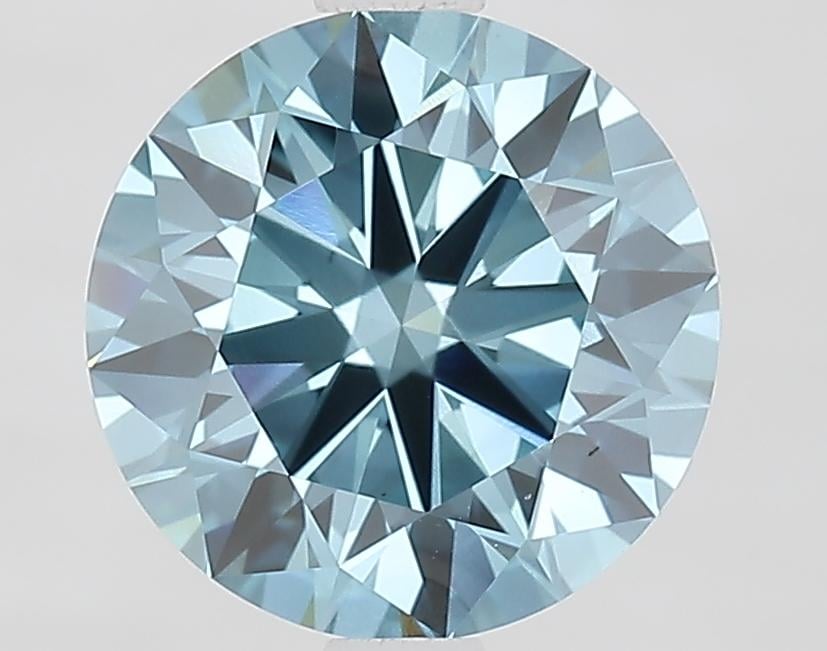 2.04 Ct. Fancy Vivid Blue Round Lab Grown Diamond