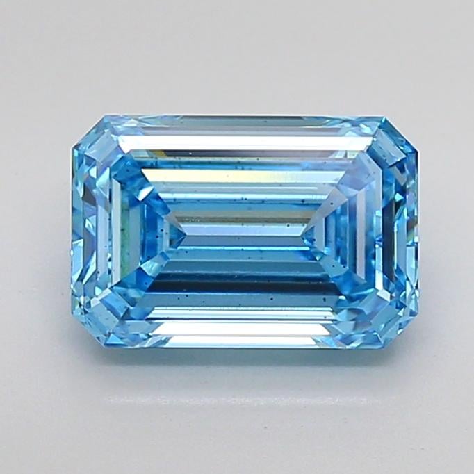 3.01 Ct. Fancy Vivid Blue Emerald Lab Grown Diamond