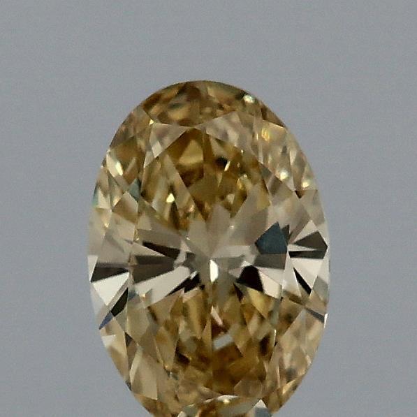 0.33 Ct. Fancy Yellow Oval Lab Grown Diamond