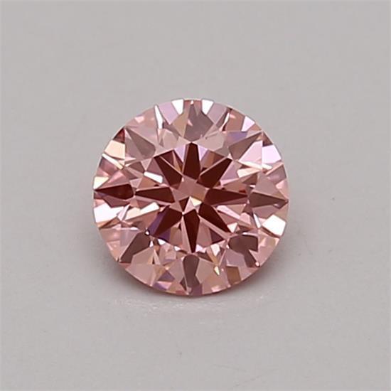 0.32 Ct. Fancy Vivid Pink Round Lab Grown Diamond