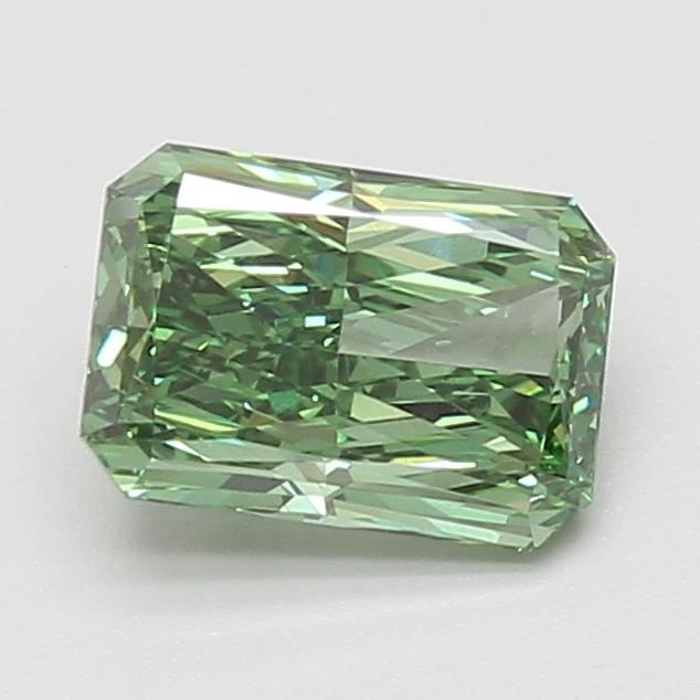 1.59 Ct. Fancy Vivid Green Radiant Lab Grown Diamond