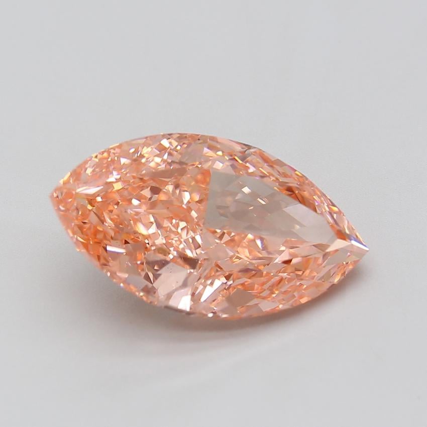 8.48 Ct. Fancy Vivid Pink Marquise Lab Grown Diamond