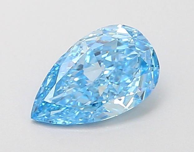 0.45 Ct. Fancy Vivid  Blue Oval Lab Grown Diamond