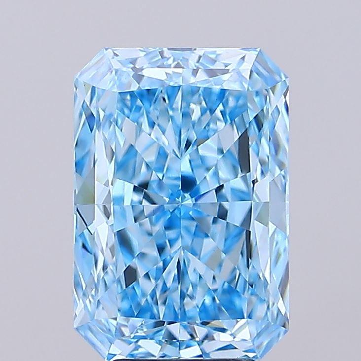 5.01 Ct. Fancy Vivid Blue Radiant Lab Grown Diamond