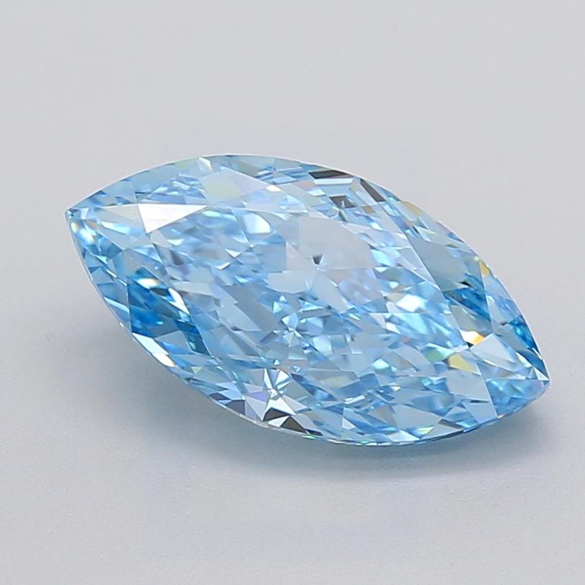 3.75 Ct. Fancy Vivid  Blue Marquise Lab Grown Diamond