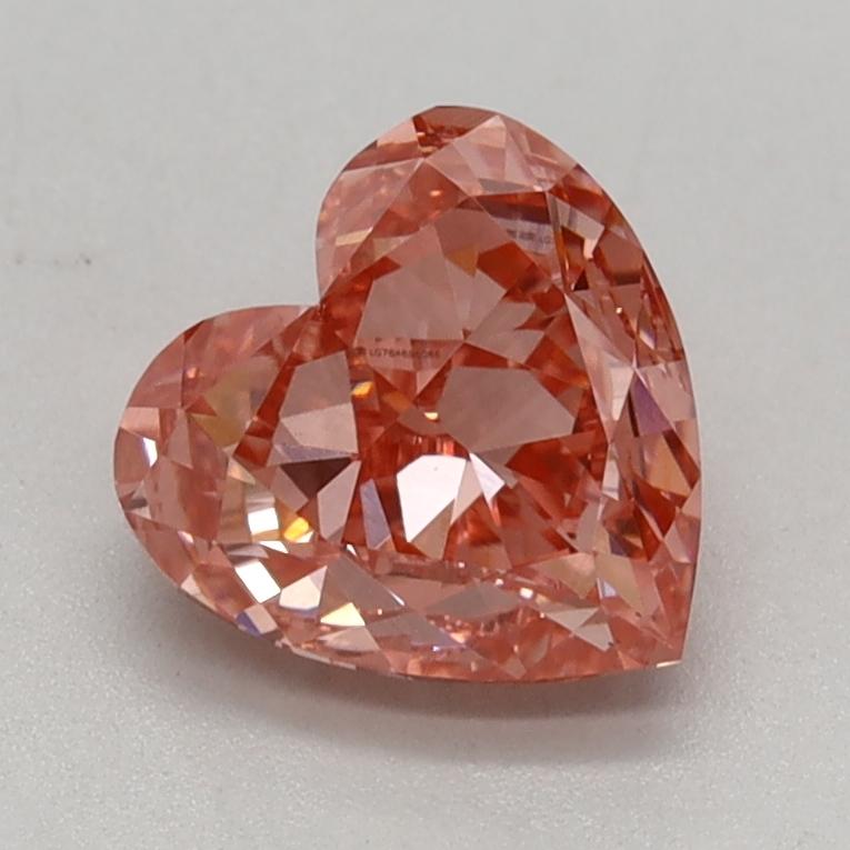 1.00 Ct. Fancy Vivid Pink Heart Lab Grown Diamond