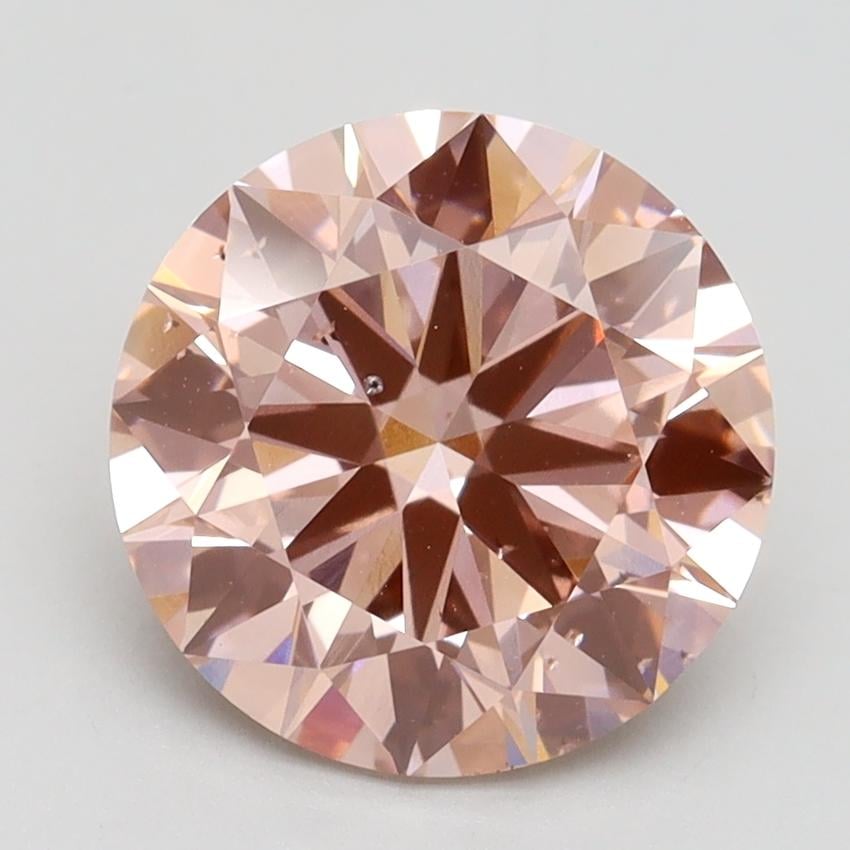 3.01 Ct. Fancy Intense Pink Round Lab Grown Diamond