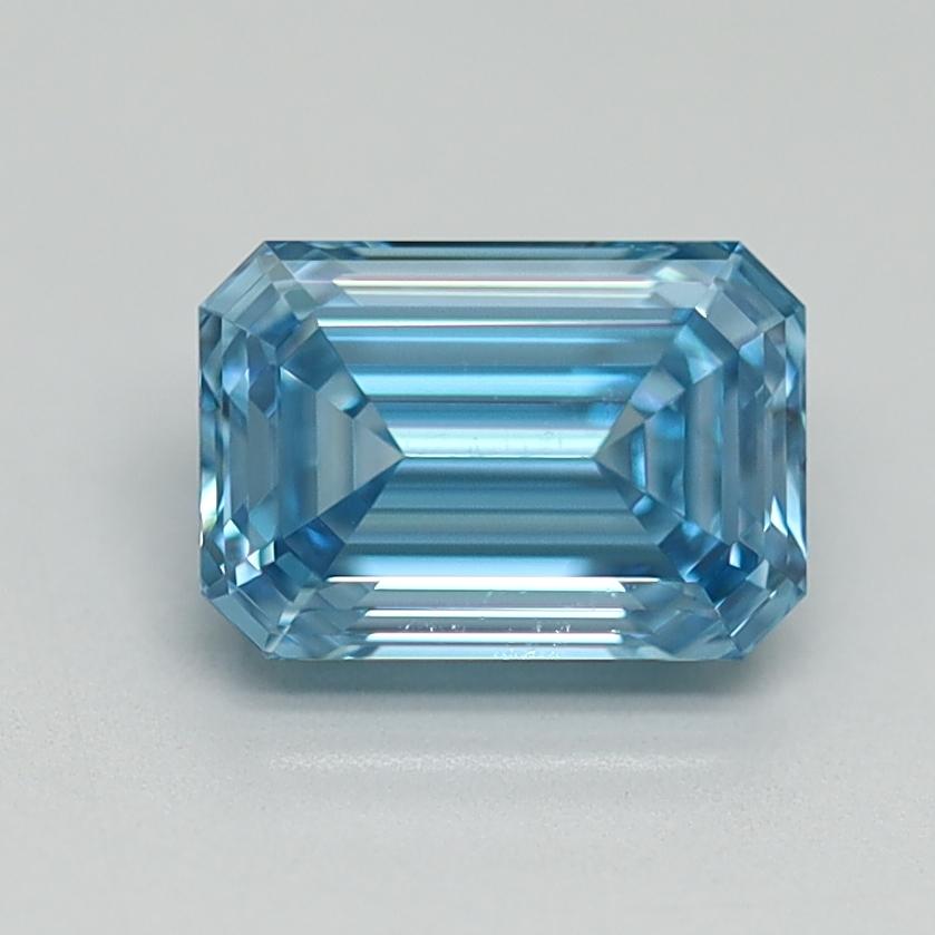 1.29 Ct. Fancy Vivid Blue Emerald Lab Grown Diamond