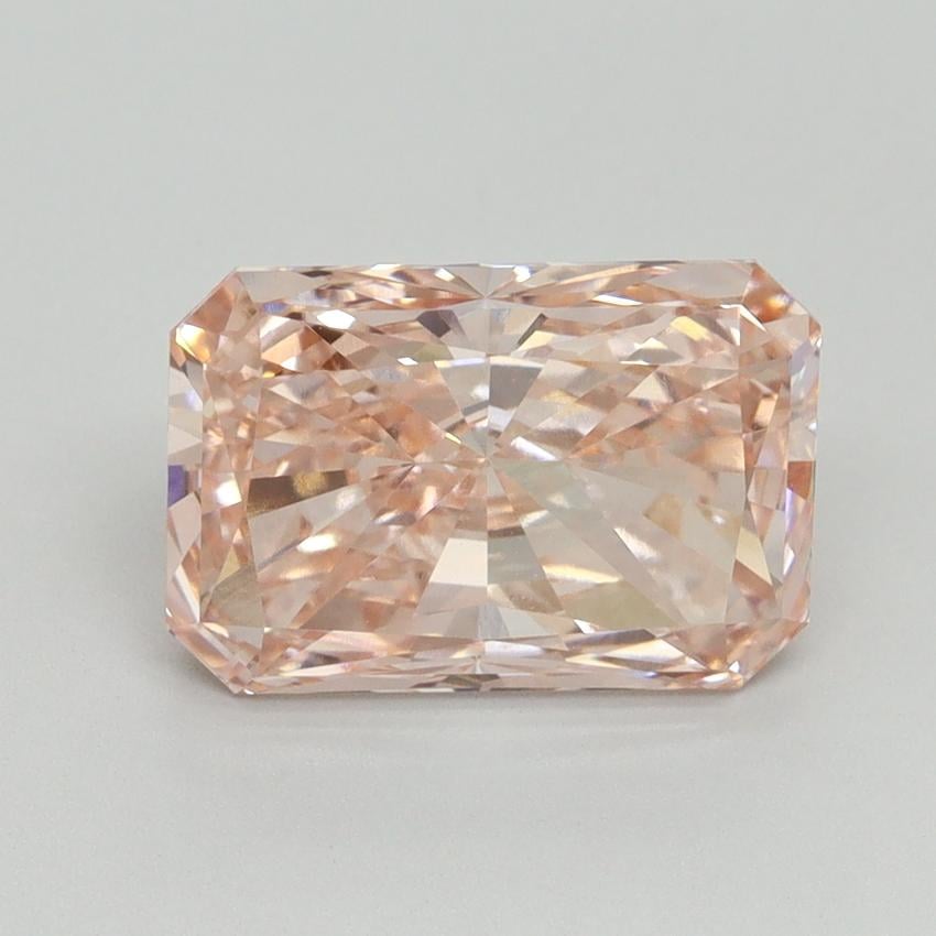 3.18 Ct. Fancy Vivid Pink Radiant Lab Grown Diamond