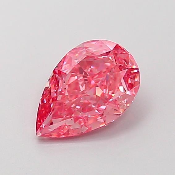 1.07 Ct. Fancy Vivid  Pink Pear Lab Grown Diamond