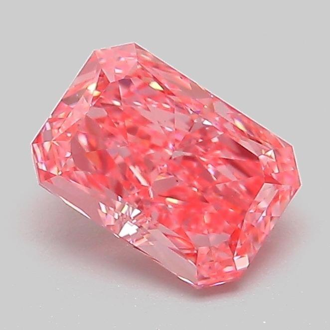 1.08 Ct. Fancy Vivid Pink Radiant Lab Grown Diamond