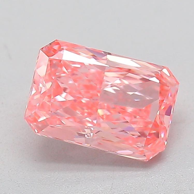 1.02 Ct. Fancy Vivid  Pink Radiant Lab Grown Diamond