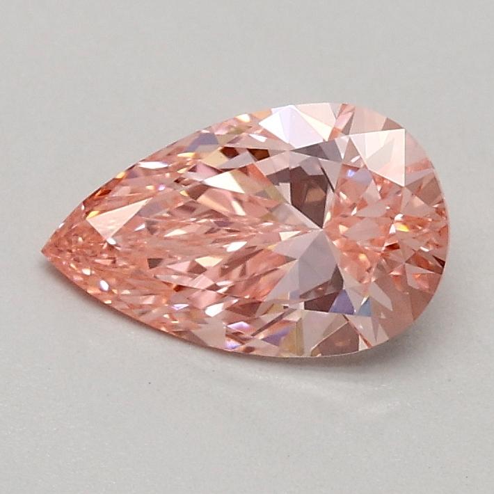 0.51 Ct. Fancy Vivid Pink Pear Lab Grown Diamond