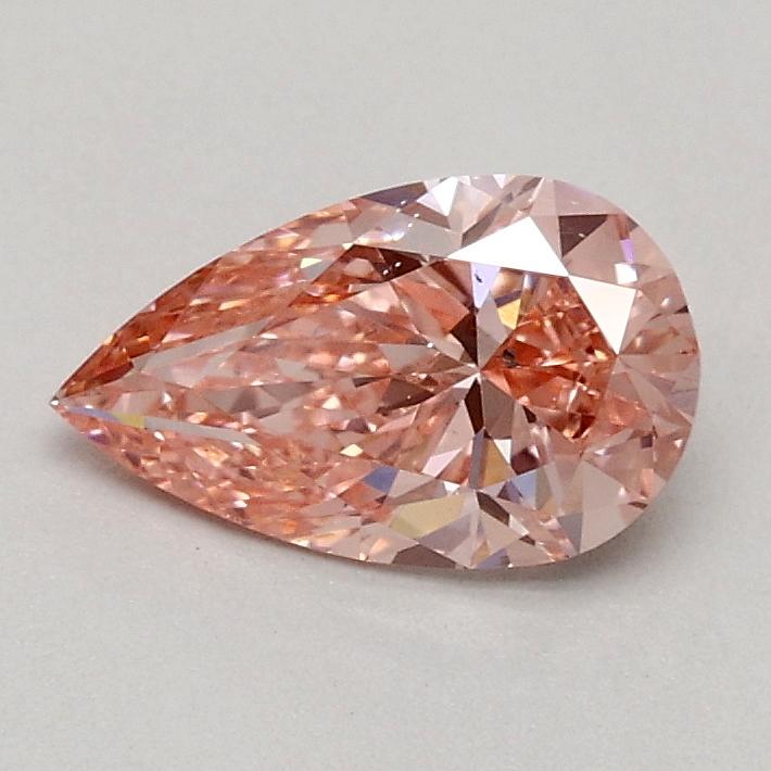 0.54 Ct. Fancy Vivid Pink Pear Lab Grown Diamond