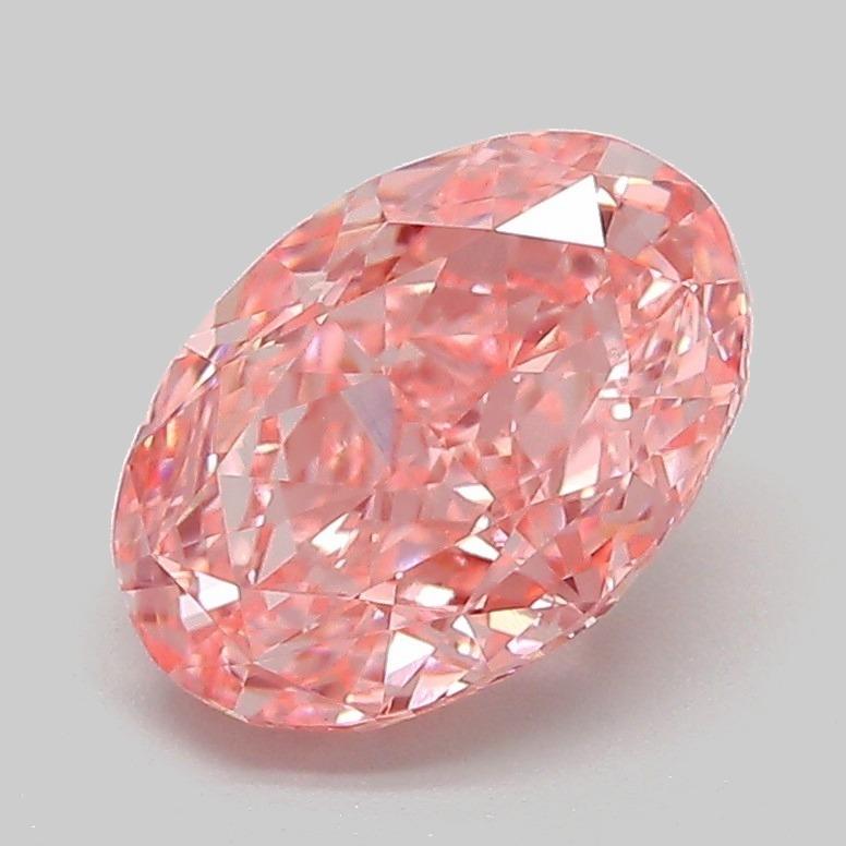 2.05 Ct. Fancy Vivid Pink Oval Lab Grown Diamond