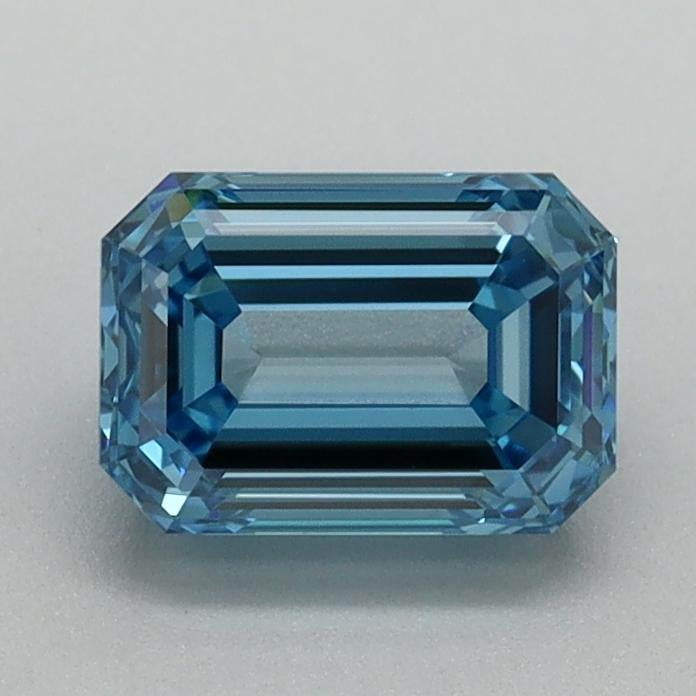 1.10 Ct. Fancy Vivid Blue Emerald Lab Grown Diamond
