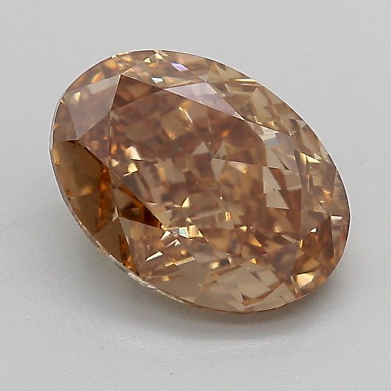 2.11 Ct. Fancy  Brown Oval Lab Grown Diamond