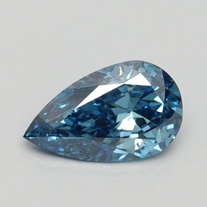 0.51 Ct. Fancy Vivid Blue Pear Lab Grown Diamond
