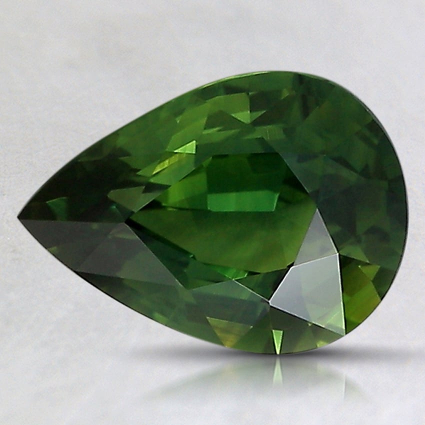 9.3x6.8mm Green Pear Australian Sapphire