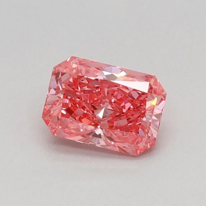 0.32 Ct. Fancy Vivid Pink Radiant Lab Grown Diamond