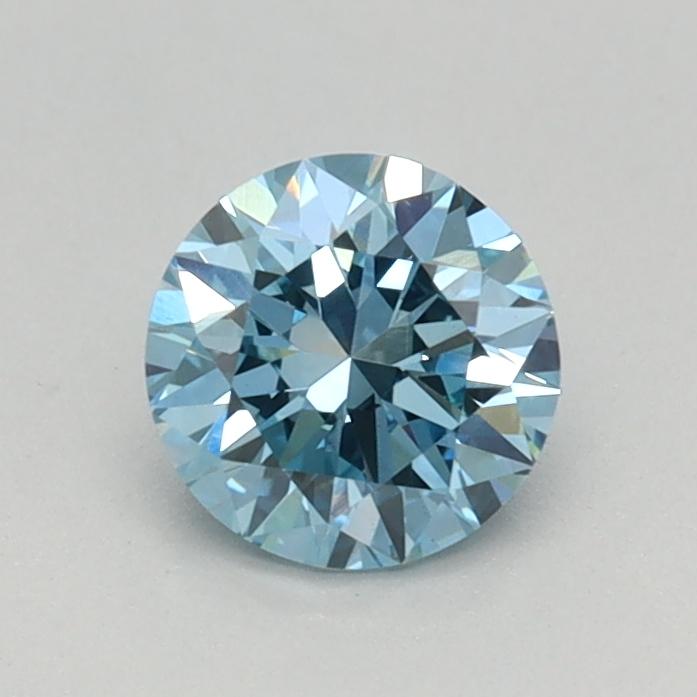 0.47 Ct. Fancy Vivid Blue Round Lab Grown Diamond